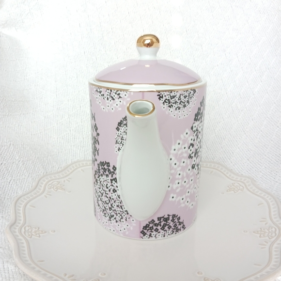 Grace Fine Ceramic Purple Floral Teapot - Picture 2 of 13